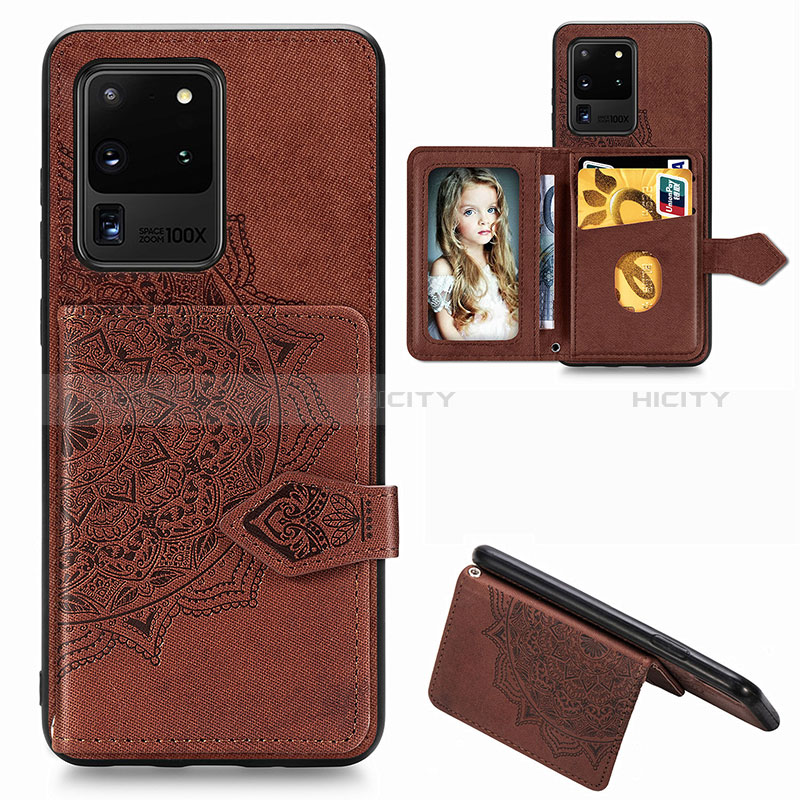 Funda Silicona Carcasa Ultrafina Goma con Magnetico S05D para Samsung Galaxy S20 Ultra