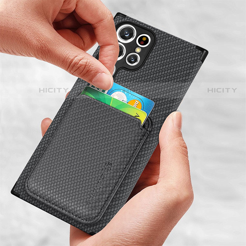 Funda Silicona Carcasa Ultrafina Goma con Magnetico S05D para Samsung Galaxy S21 Ultra 5G