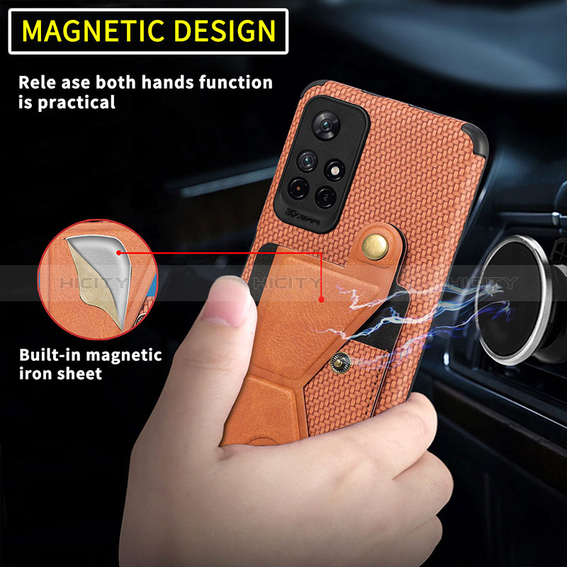 Funda Silicona Carcasa Ultrafina Goma con Magnetico S05D para Xiaomi Redmi Note 11 5G