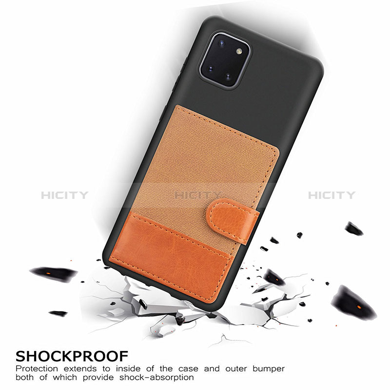 Funda Silicona Carcasa Ultrafina Goma con Magnetico S06D para Samsung Galaxy A81