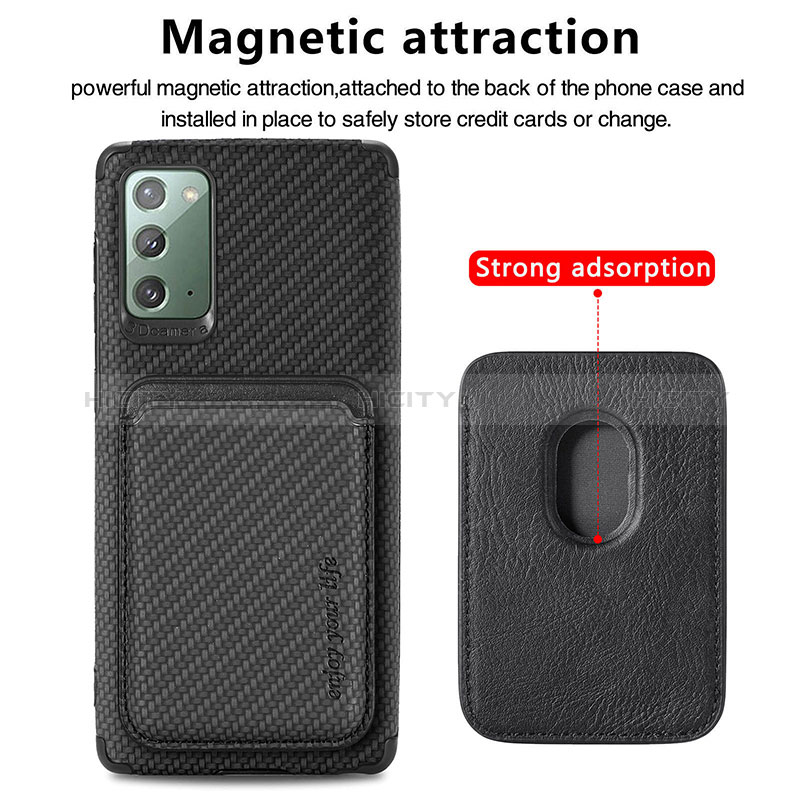 Funda Silicona Carcasa Ultrafina Goma con Magnetico S06D para Samsung Galaxy Note 20 5G