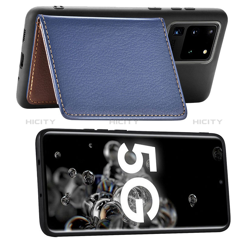 Funda Silicona Carcasa Ultrafina Goma con Magnetico S06D para Samsung Galaxy S20 Ultra