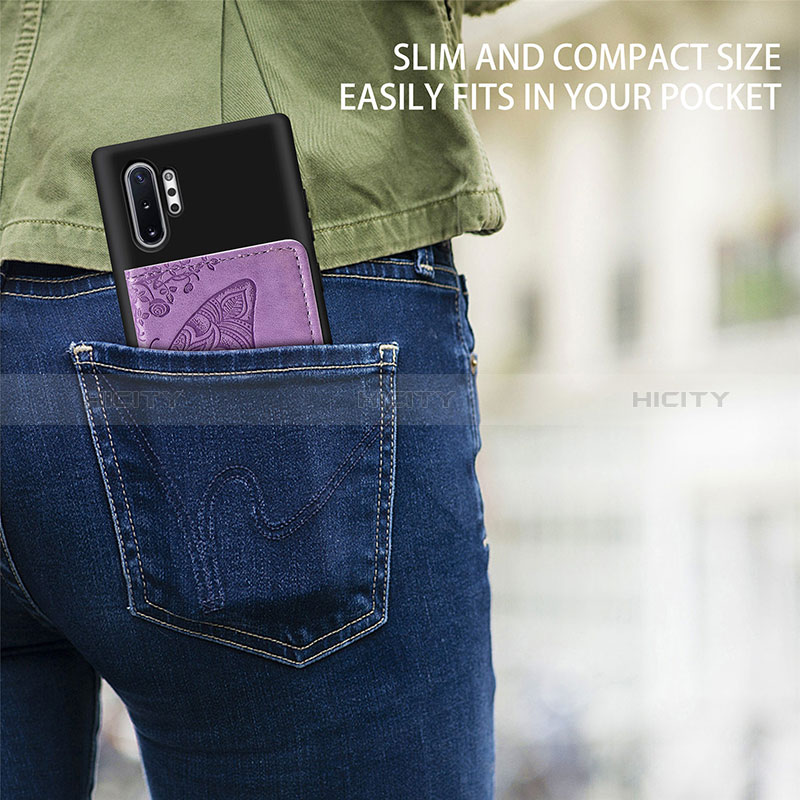 Funda Silicona Carcasa Ultrafina Goma con Magnetico S07D para Samsung Galaxy Note 10 Plus 5G