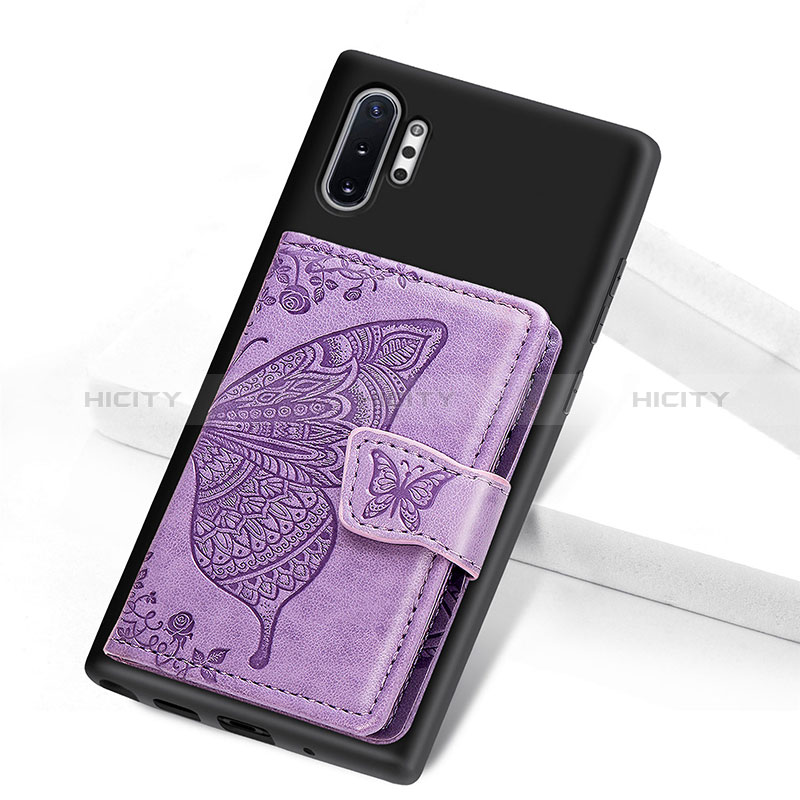 Funda Silicona Carcasa Ultrafina Goma con Magnetico S07D para Samsung Galaxy Note 10 Plus 5G