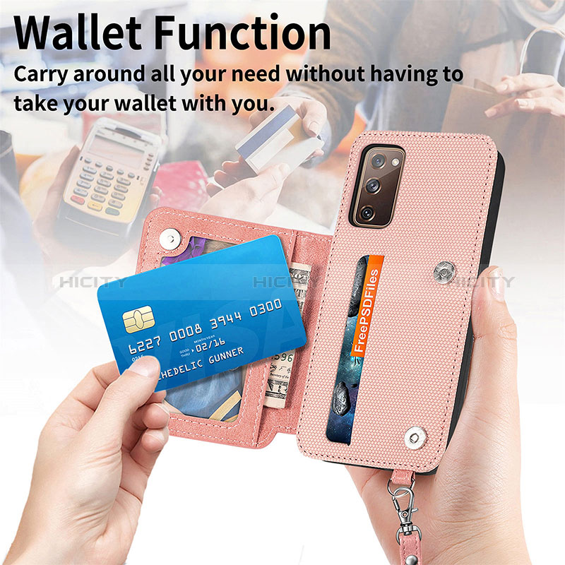 Funda Silicona Carcasa Ultrafina Goma con Magnetico S07D para Samsung Galaxy S20 FE (2022) 5G