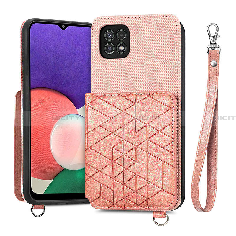 Funda Silicona Carcasa Ultrafina Goma con Magnetico S08D para Samsung Galaxy A22 5G