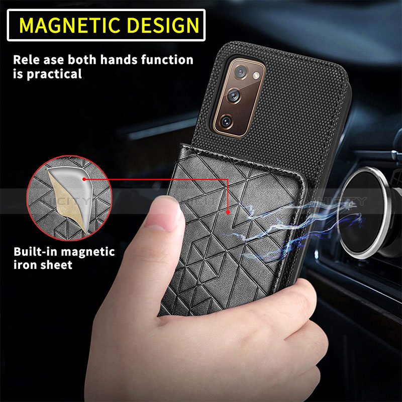 Funda Silicona Carcasa Ultrafina Goma con Magnetico S08D para Samsung Galaxy S20 FE 5G