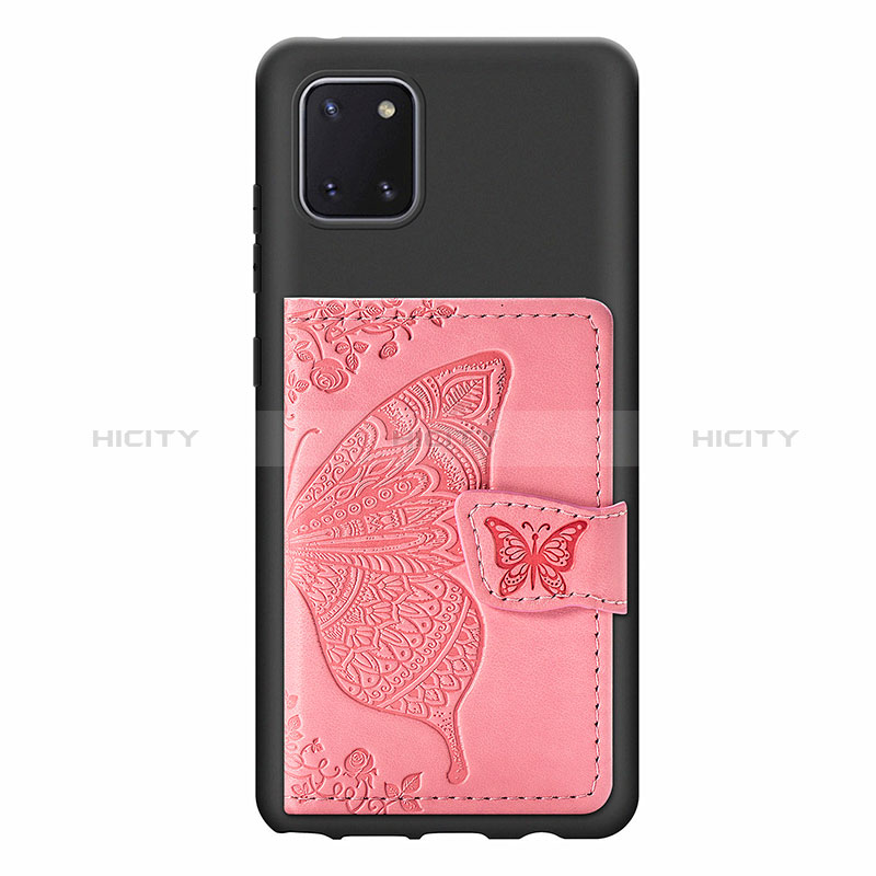 Funda Silicona Carcasa Ultrafina Goma con Magnetico S09D para Samsung Galaxy A81