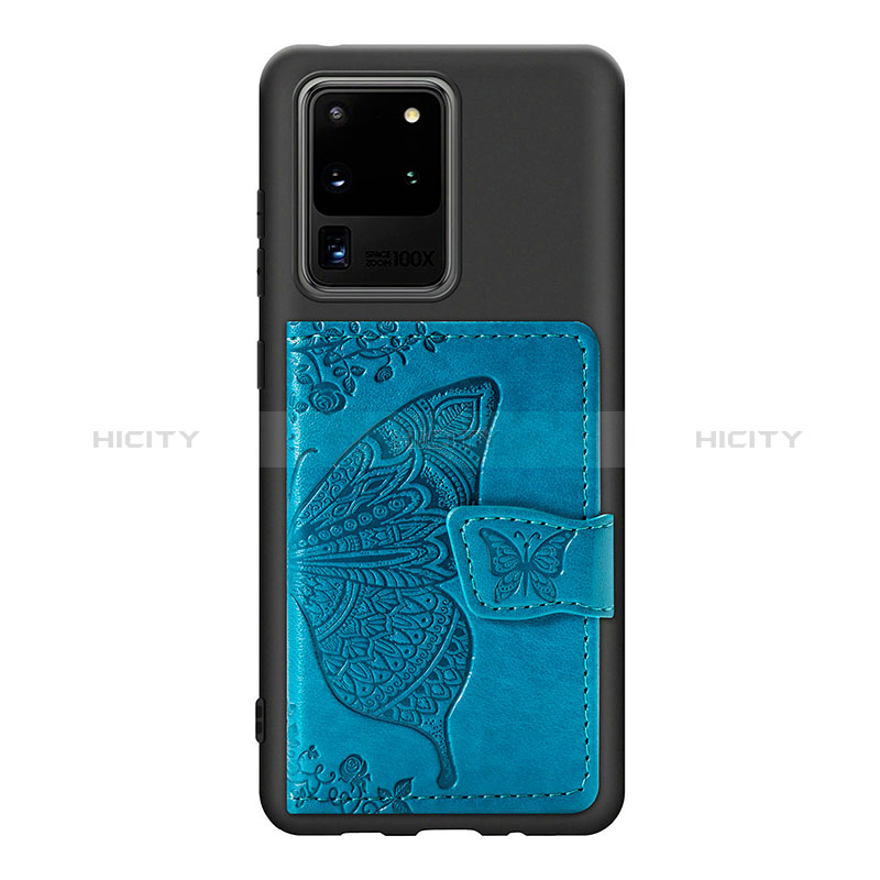 Funda Silicona Carcasa Ultrafina Goma con Magnetico S11D para Samsung Galaxy S20 Ultra 5G