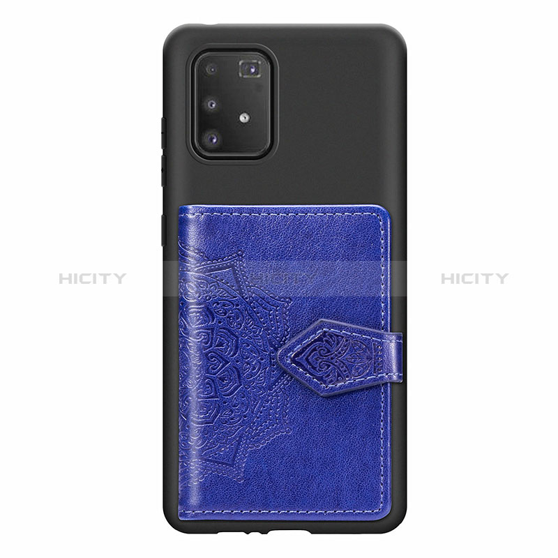 Funda Silicona Carcasa Ultrafina Goma con Magnetico S12D para Samsung Galaxy S10 Lite Azul