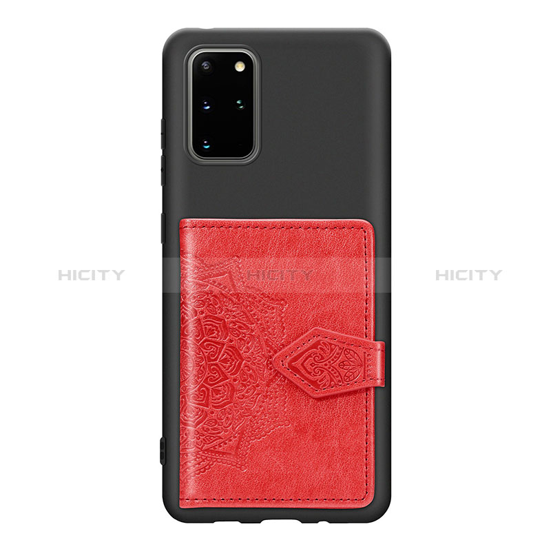 Funda Silicona Carcasa Ultrafina Goma con Magnetico S13D para Samsung Galaxy S20 Plus Rojo