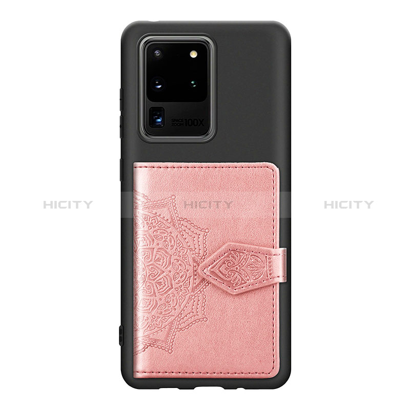 Funda Silicona Carcasa Ultrafina Goma con Magnetico S13D para Samsung Galaxy S20 Ultra Morado