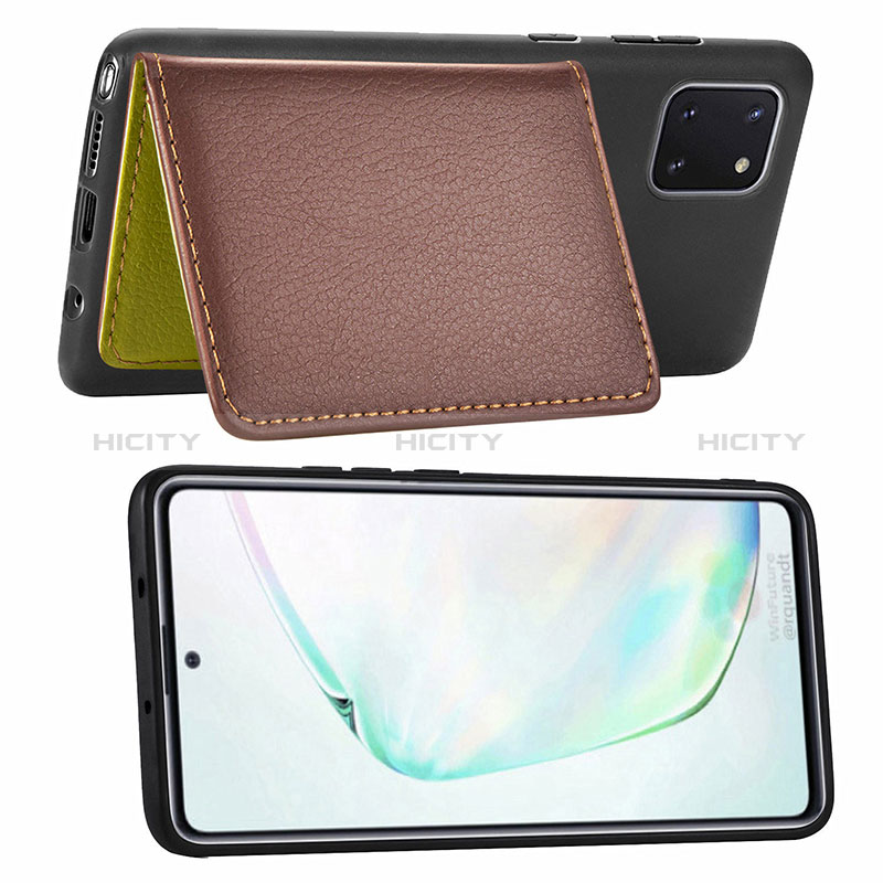 Funda Silicona Carcasa Ultrafina Goma con Magnetico S15D para Samsung Galaxy A81