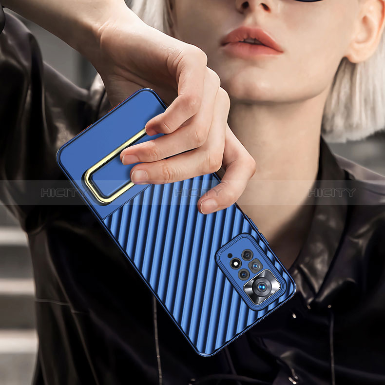 Funda Silicona Carcasa Ultrafina Goma con Soporte KC1 para Xiaomi Redmi Note 11 Pro 5G