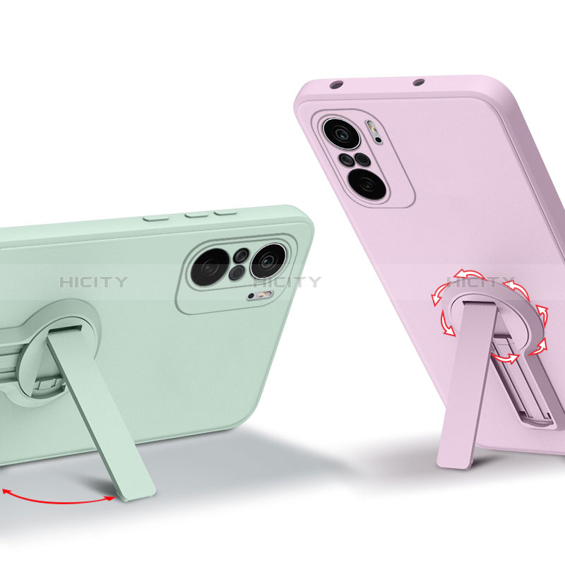 Funda Silicona Carcasa Ultrafina Goma con Soporte para Xiaomi Mi 11X 5G