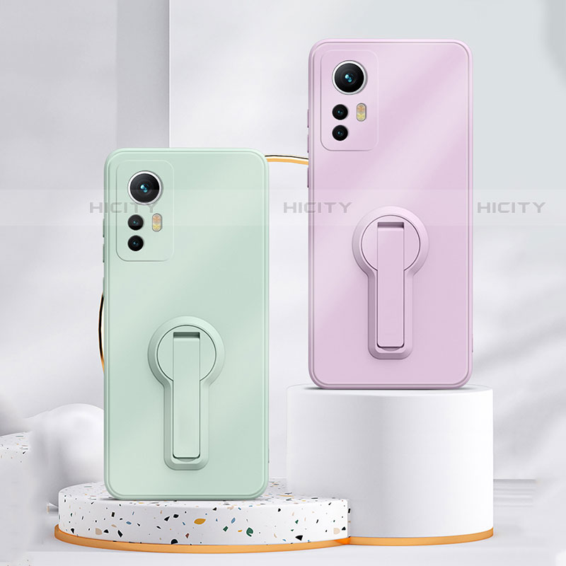 Funda Silicona Carcasa Ultrafina Goma con Soporte para Xiaomi Mi 12S Pro 5G