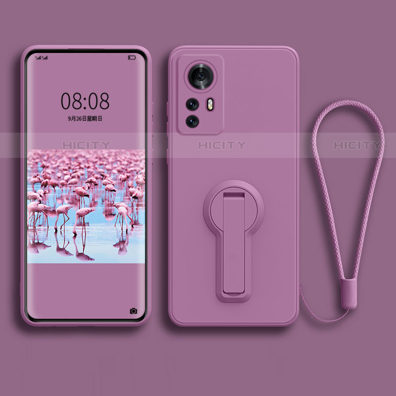 Funda Silicona Carcasa Ultrafina Goma con Soporte para Xiaomi Mi 12X 5G