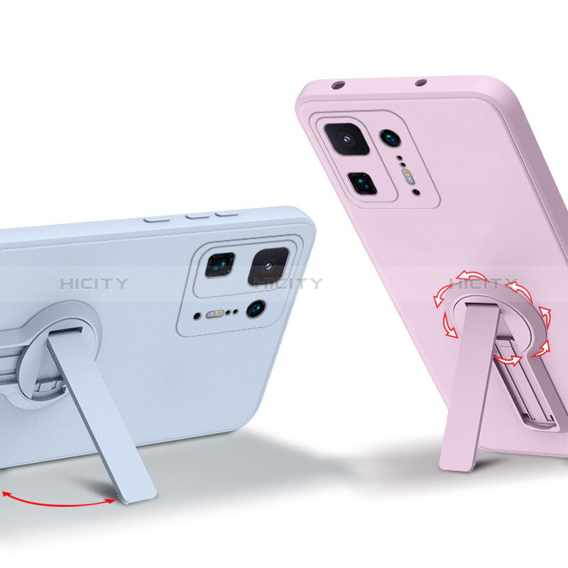 Funda Silicona Carcasa Ultrafina Goma con Soporte para Xiaomi Mi Mix 4 5G