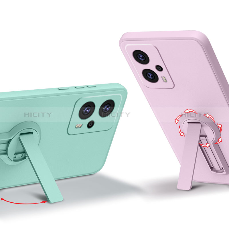 Funda Silicona Carcasa Ultrafina Goma con Soporte para Xiaomi Redmi Note 11T Pro 5G