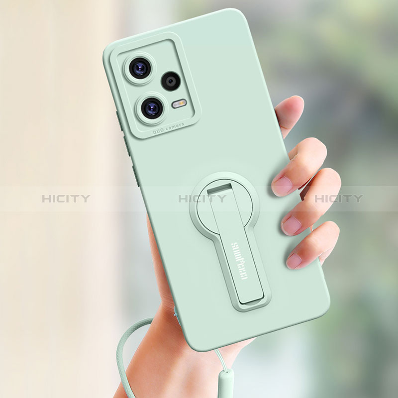 Funda Silicona Carcasa Ultrafina Goma con Soporte para Xiaomi Redmi Note 12 Explorer