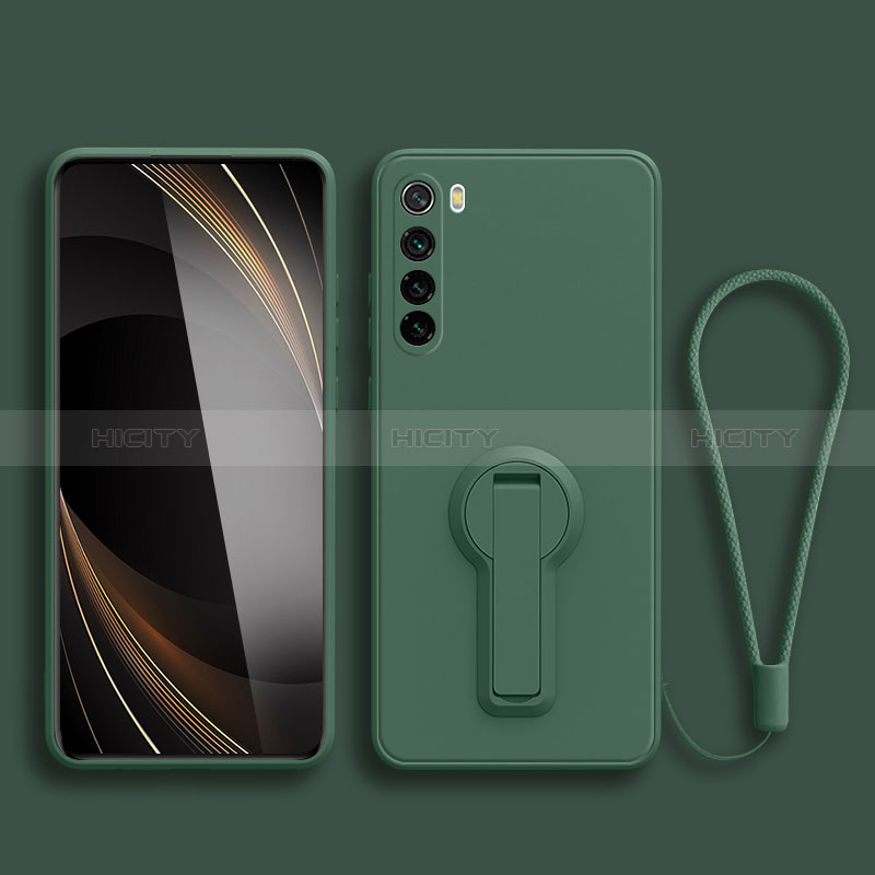 Funda Silicona Carcasa Ultrafina Goma con Soporte para Xiaomi Redmi Note 8 (2021)