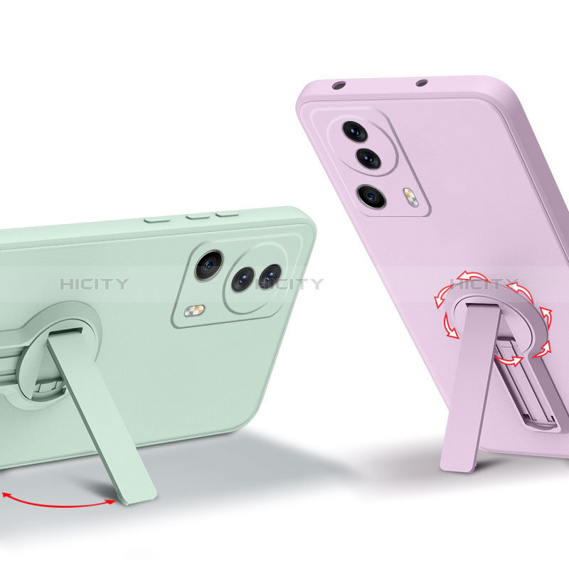 Funda Silicona Carcasa Ultrafina Goma con Soporte S01 para Xiaomi Mi 13 Lite 5G