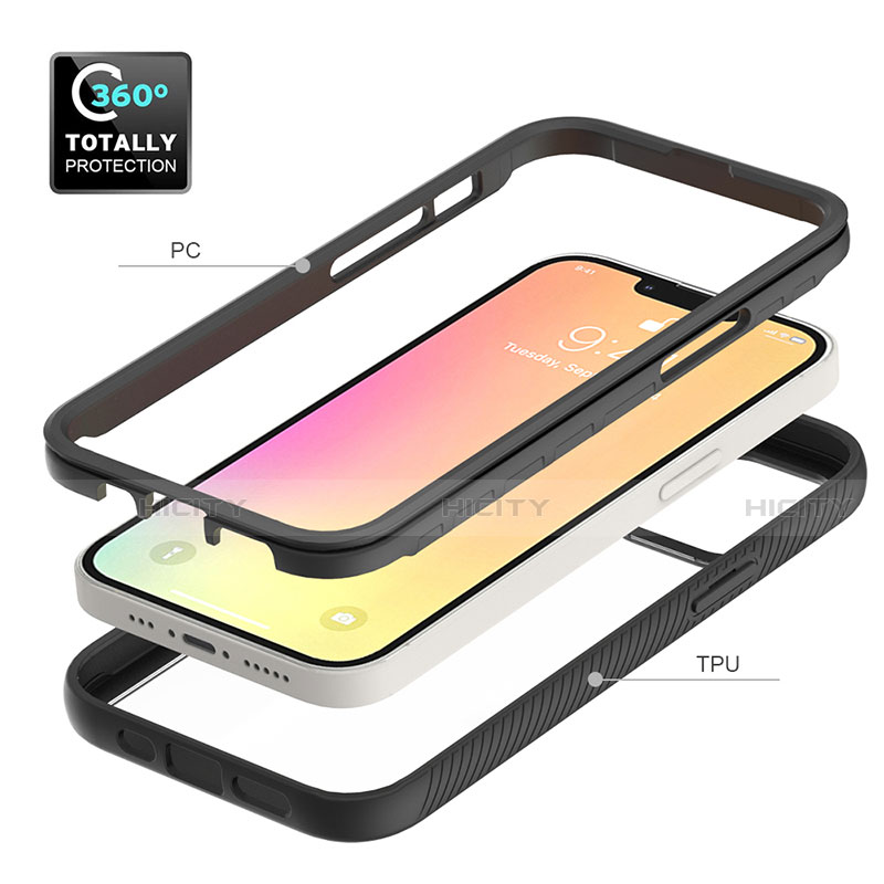 Funda Silicona Carcasa Ultrafina Goma Frontal y Trasera 360 Grados para Apple iPhone 13