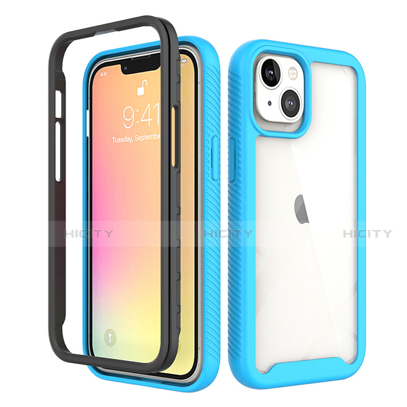 Funda Silicona Carcasa Ultrafina Goma Frontal y Trasera 360 Grados para Apple iPhone 13