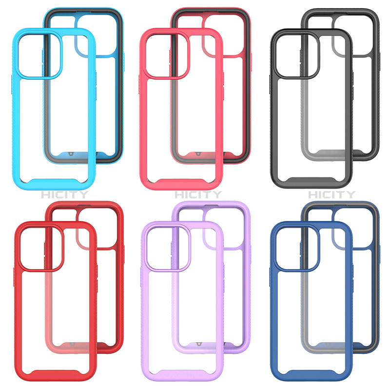 Funda Silicona Carcasa Ultrafina Goma Frontal y Trasera 360 Grados para Apple iPhone 14 Pro Max