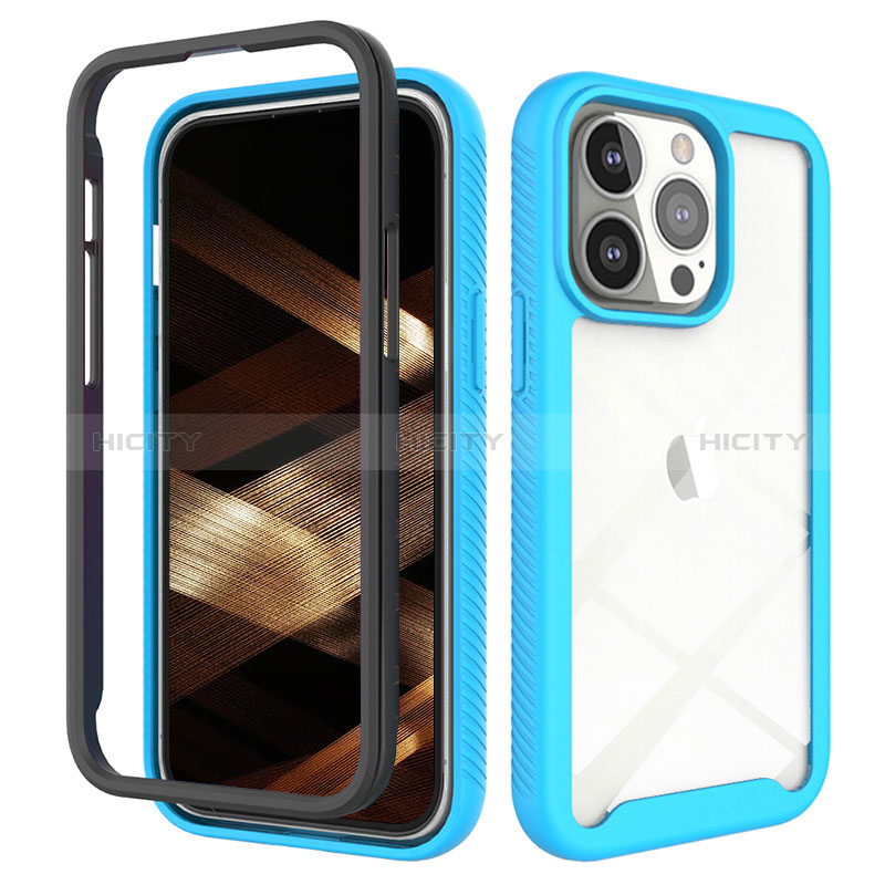 Funda Silicona Carcasa Ultrafina Goma Frontal y Trasera 360 Grados para Apple iPhone 14 Pro Max