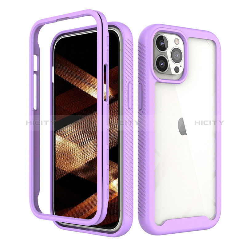 Funda Silicona Carcasa Ultrafina Goma Frontal y Trasera 360 Grados para Apple iPhone 14 Pro Max