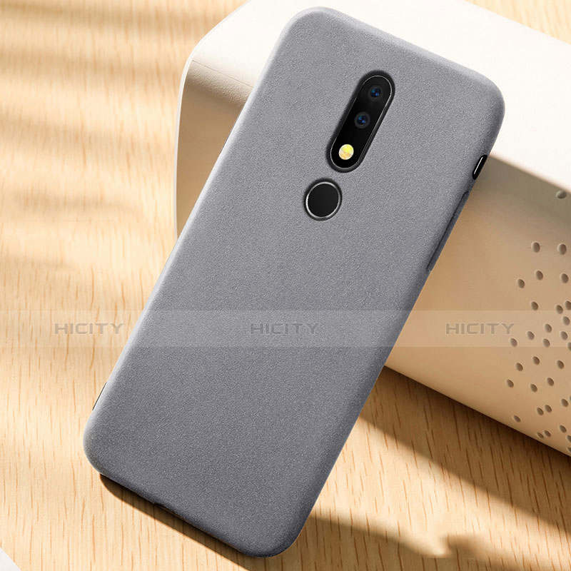 Funda Silicona Carcasa Ultrafina Goma Frontal y Trasera 360 Grados para Nokia 6.1 Plus Gris