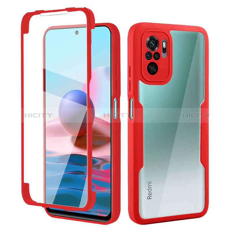 Funda Silicona Carcasa Ultrafina Goma Frontal y Trasera 360 Grados para Xiaomi Redmi Note 10 4G