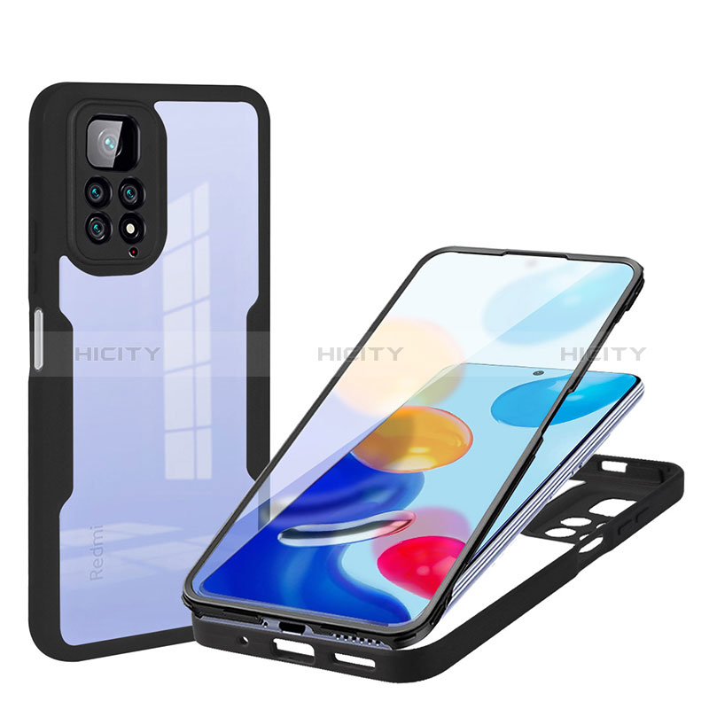 Funda Silicona Ultrafina Carcasa Transparente con Magnetico Anillo de dedo  Soporte BH1 para Xiaomi Redmi 10 (2022) Negro