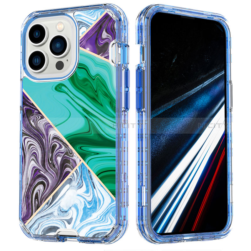 Funda Silicona Carcasa Ultrafina Goma Frontal y Trasera 360 Grados YJ2 para Apple iPhone 14 Pro Max