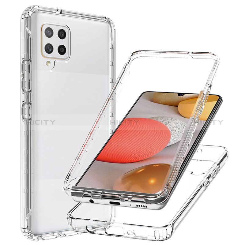 Funda Silicona Carcasa Ultrafina Transparente Goma Frontal y Trasera 360 Grados Gradiente JX1 para Samsung Galaxy A42 5G