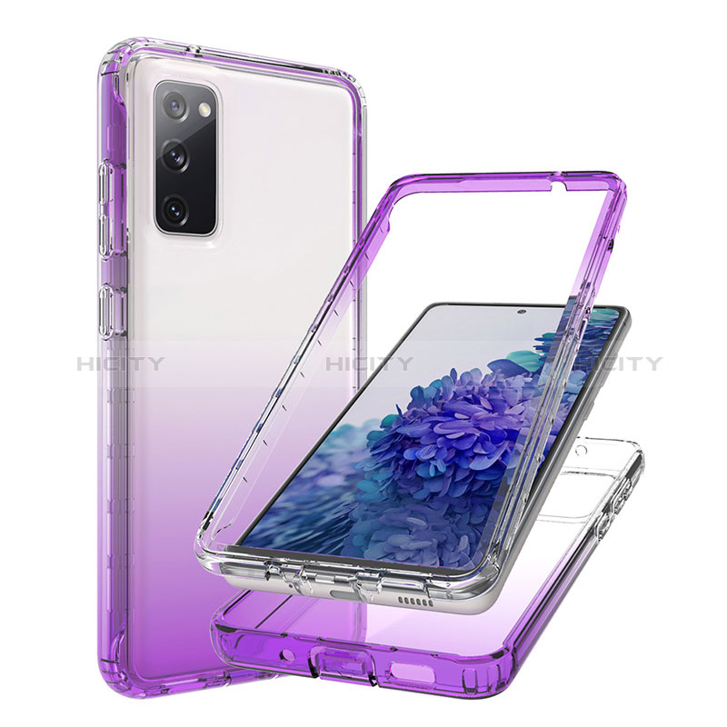 Funda Silicona Carcasa Ultrafina Transparente Goma Frontal y Trasera 360 Grados Gradiente JX1 para Samsung Galaxy S20 FE 5G