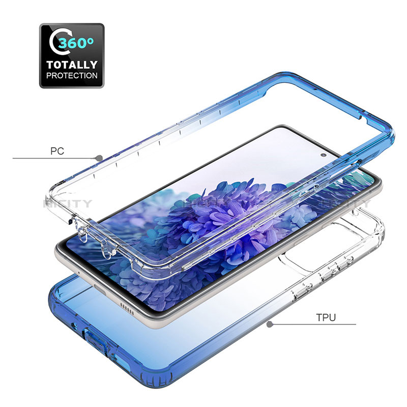 Funda Silicona Carcasa Ultrafina Transparente Goma Frontal y Trasera 360 Grados Gradiente JX1 para Samsung Galaxy S20 FE 5G