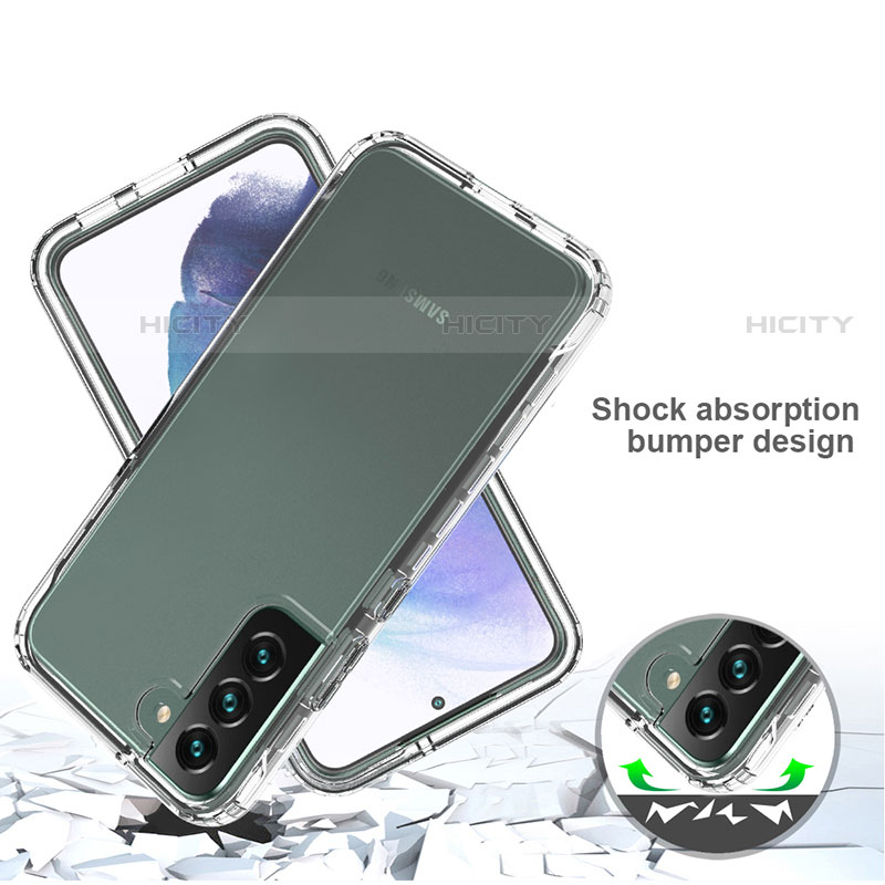 Funda Silicona Carcasa Ultrafina Transparente Goma Frontal y Trasera 360 Grados Gradiente M01 para Samsung Galaxy S21 5G