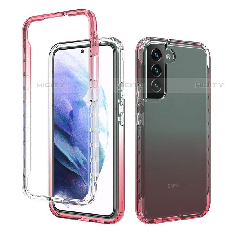 Funda Silicona Carcasa Ultrafina Transparente Goma Frontal y Trasera 360 Grados Gradiente M01 para Samsung Galaxy S21 FE 5G