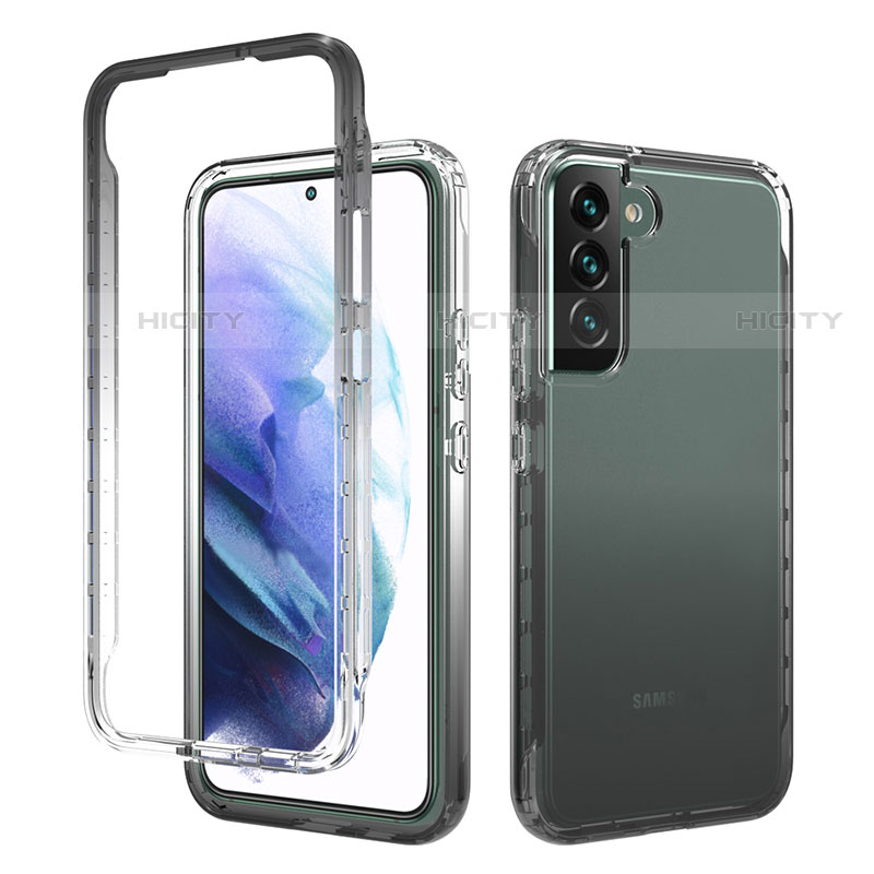 Funda Silicona Carcasa Ultrafina Transparente Goma Frontal y Trasera 360 Grados Gradiente M01 para Samsung Galaxy S21 Plus 5G