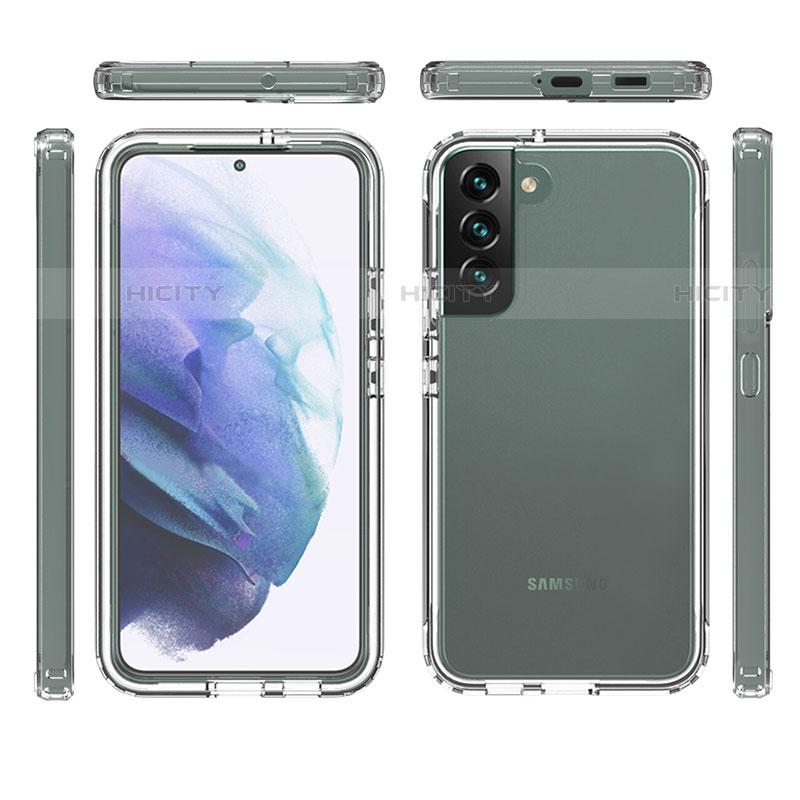 Funda Silicona Carcasa Ultrafina Transparente Goma Frontal y Trasera 360 Grados Gradiente M01 para Samsung Galaxy S21 Plus 5G