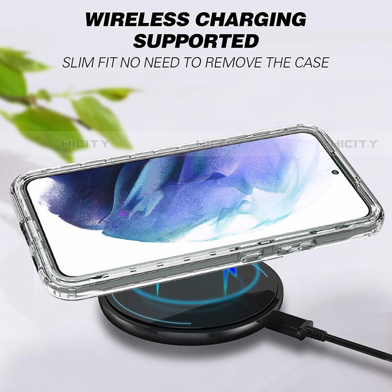 Funda Silicona Carcasa Ultrafina Transparente Goma Frontal y Trasera 360 Grados Gradiente M01 para Samsung Galaxy S21 Plus 5G