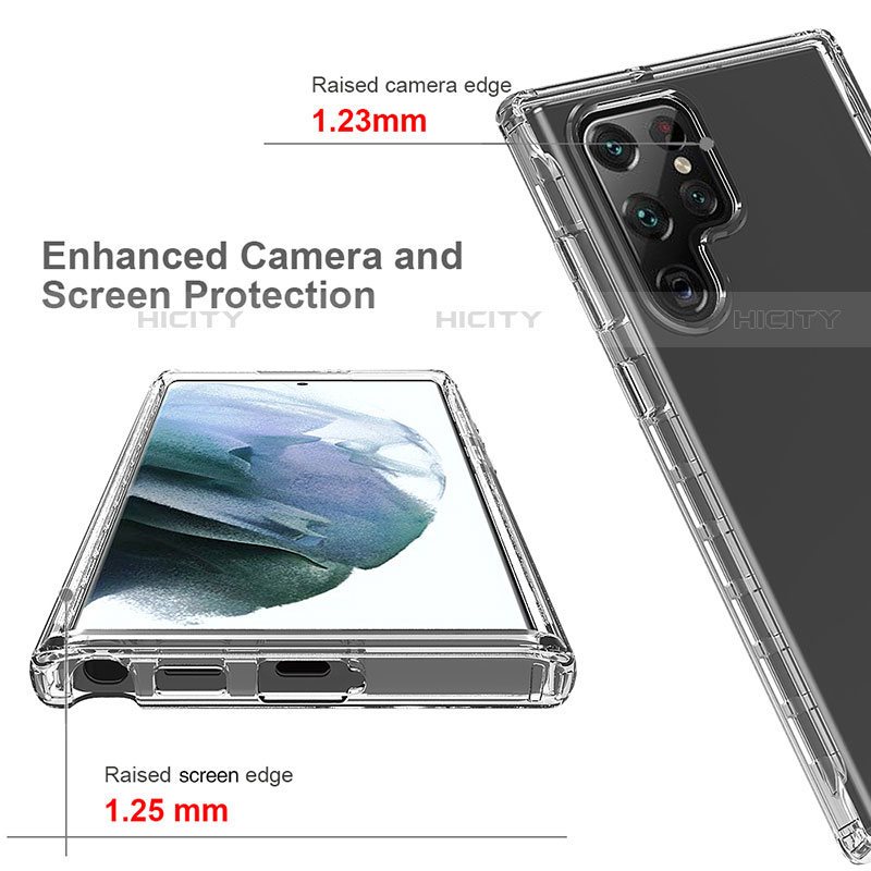 Funda Silicona Carcasa Ultrafina Transparente Goma Frontal y Trasera 360 Grados Gradiente M01 para Samsung Galaxy S21 Ultra 5G