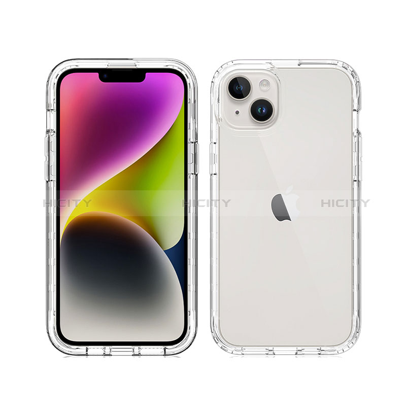 Funda Silicona Carcasa Ultrafina Transparente Goma Frontal y Trasera 360 Grados Gradiente para Apple iPhone 14