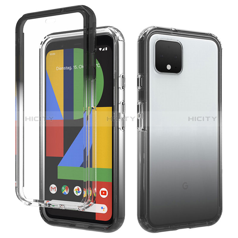 Funda Silicona Carcasa Ultrafina Transparente Goma Frontal y Trasera 360 Grados Gradiente para Google Pixel 4