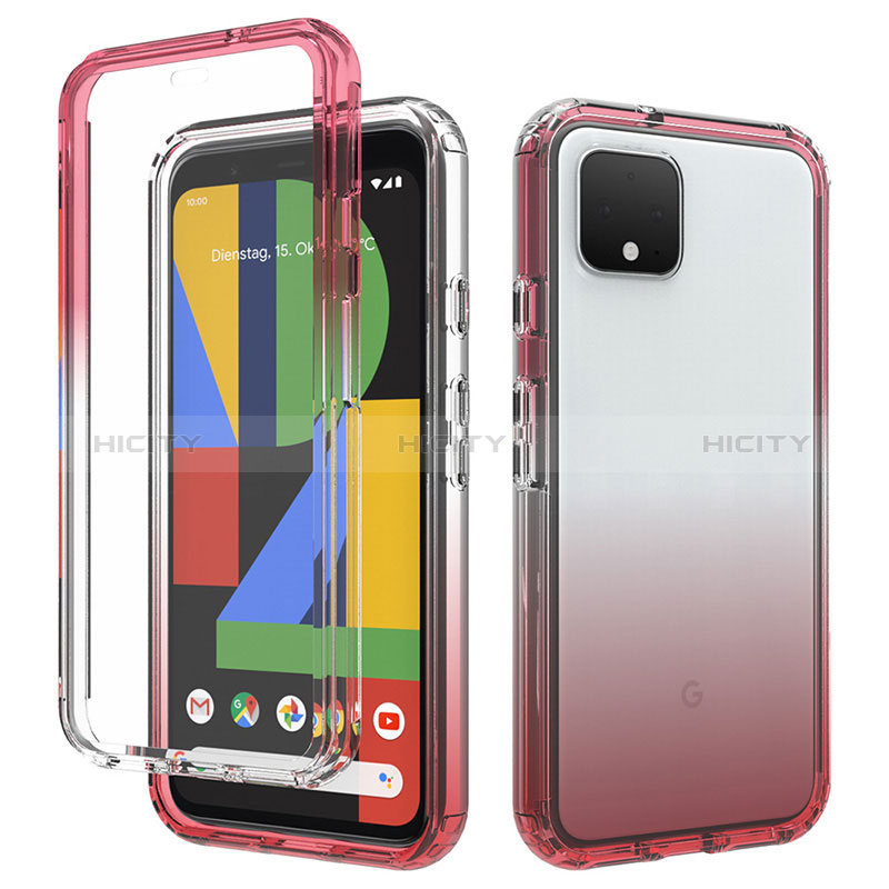 Funda Silicona Carcasa Ultrafina Transparente Goma Frontal y Trasera 360 Grados Gradiente para Google Pixel 4