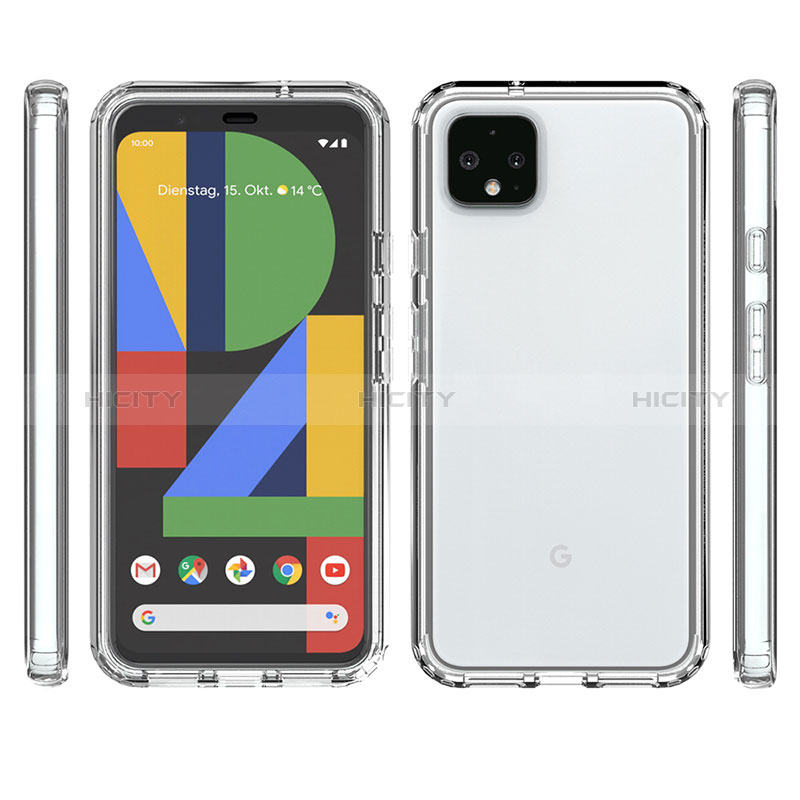 Funda Silicona Carcasa Ultrafina Transparente Goma Frontal y Trasera 360 Grados Gradiente para Google Pixel 4 XL