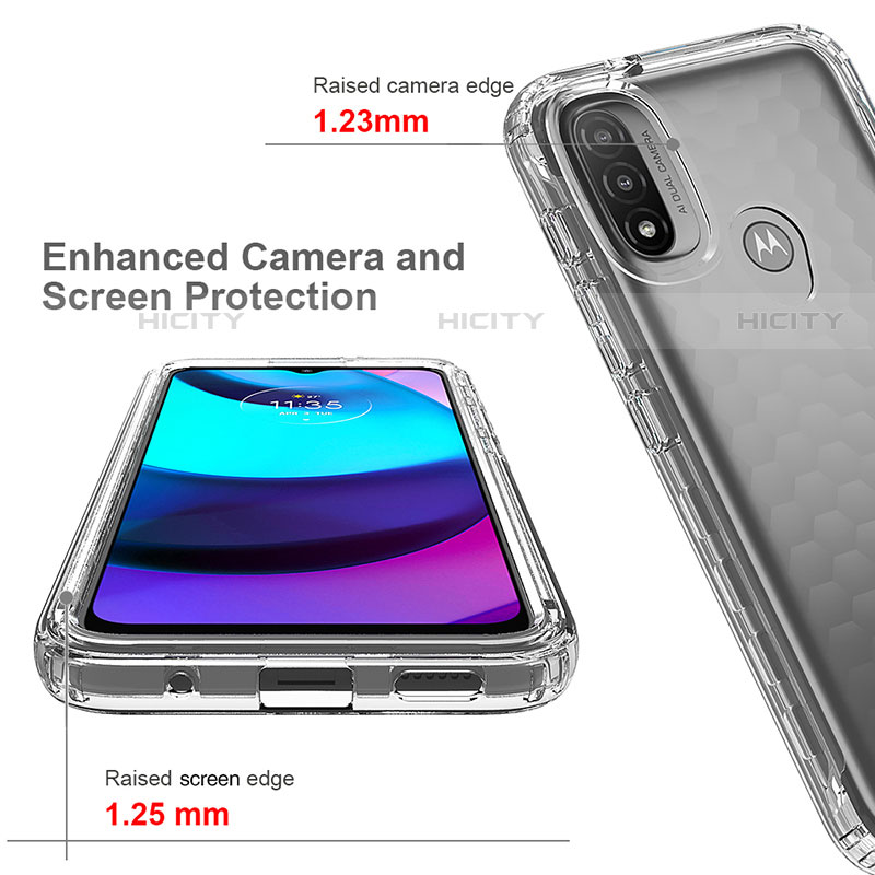 Funda Silicona Carcasa Ultrafina Transparente Goma Frontal y Trasera 360 Grados Gradiente para Motorola Moto E20
