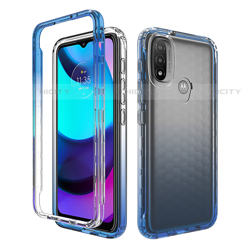 Funda Silicona Carcasa Ultrafina Transparente Goma Frontal y Trasera 360 Grados Gradiente para Motorola Moto E30